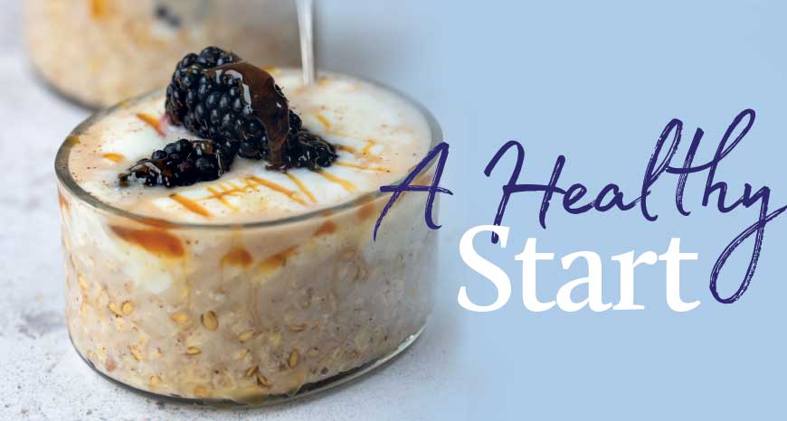 Overnight Oats With Mānuka Honey, Creamy Yoghurt & Blackberries