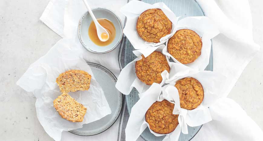 Sweet Potato Muffins With Banana And Mānuka Honey