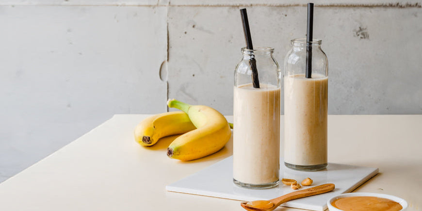 Peanut Butter Protein Shake with Banana and Mānuka Honey