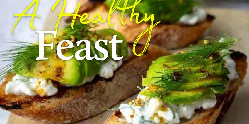 Cottage Cheese And Avocado Breakfast Bruschetta With Dukkah And Mānuka Honey Drizzle
