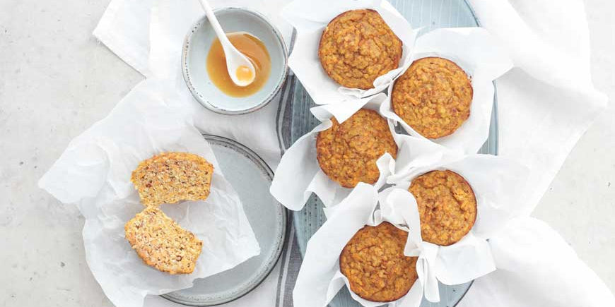 Sweet Potato Muffins With Banana And Mānuka Honey